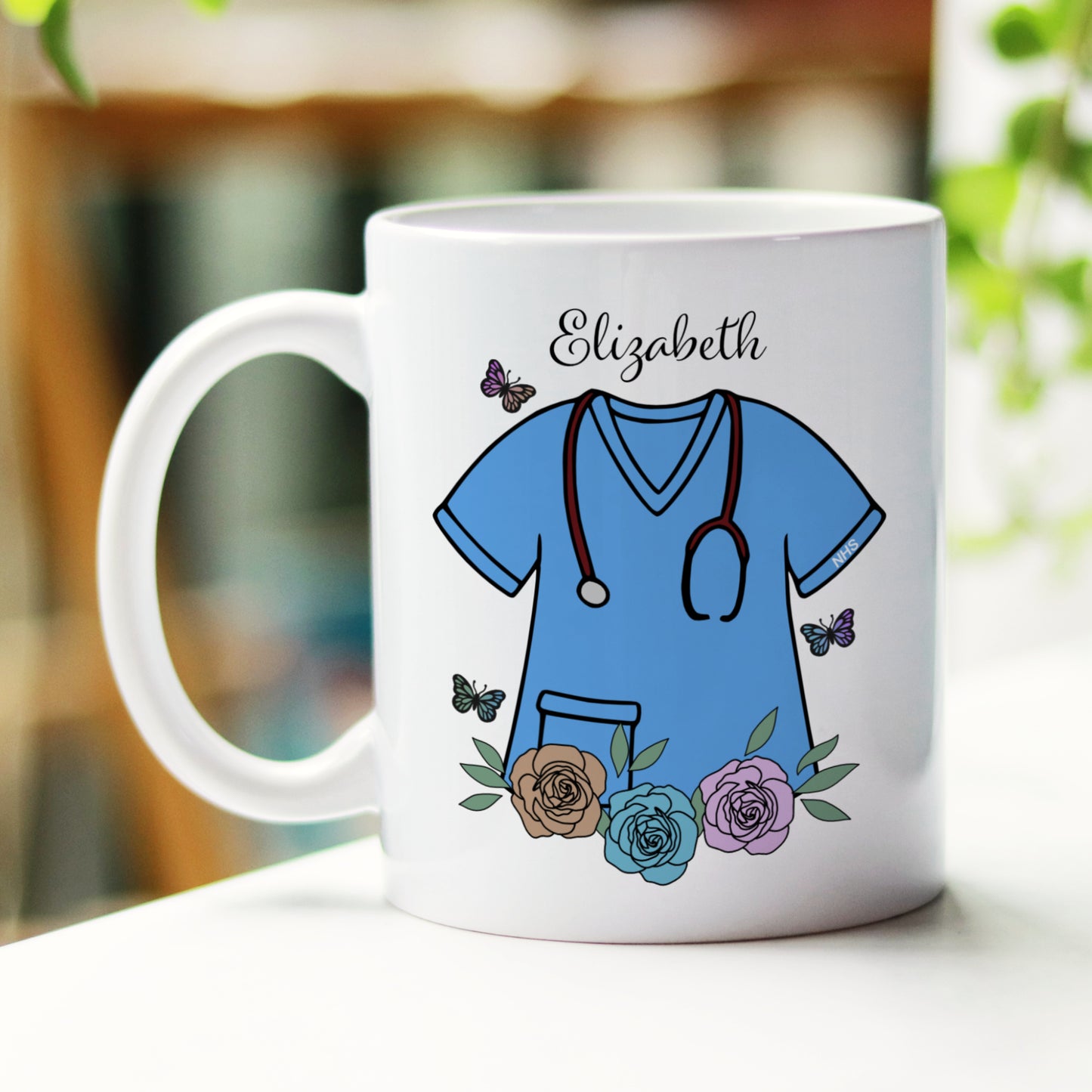 PERSONALISED NURSE MUG AND COASTER MG042