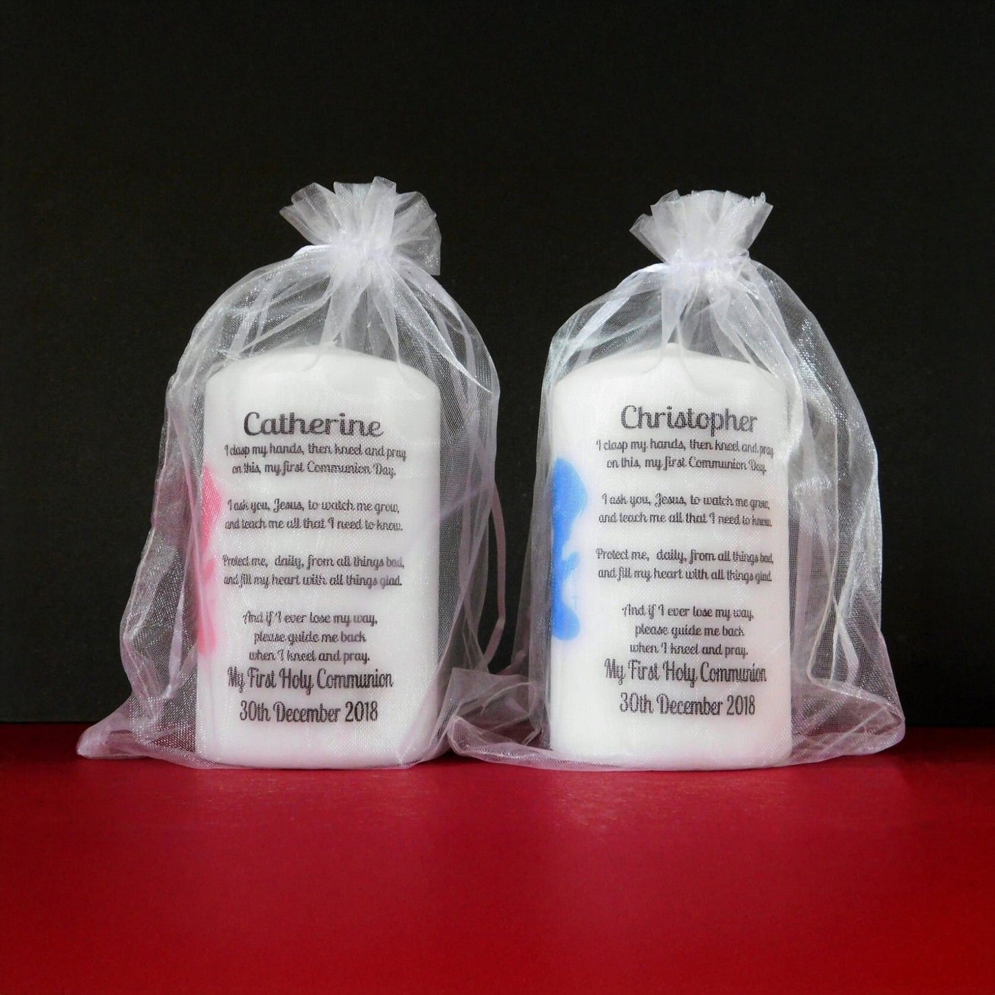 PERSONALISED 12CM HOLY COMMUNION CANDLE P013