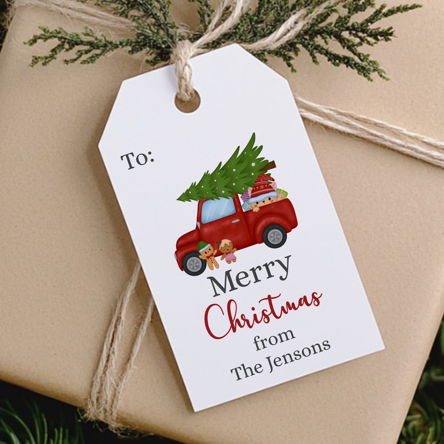 PERSONALISED PK10 TRUCK CHRISTMAS TAGS