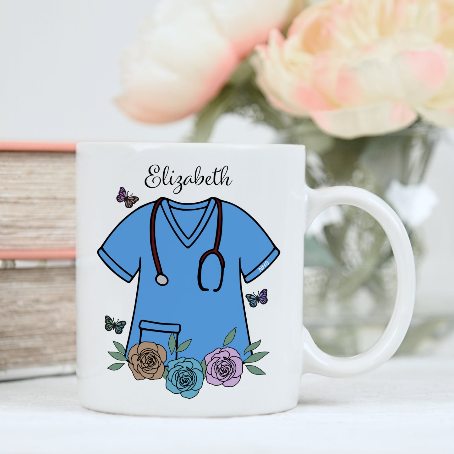 PERSONALISED NURSE MUG AND COASTER MG042