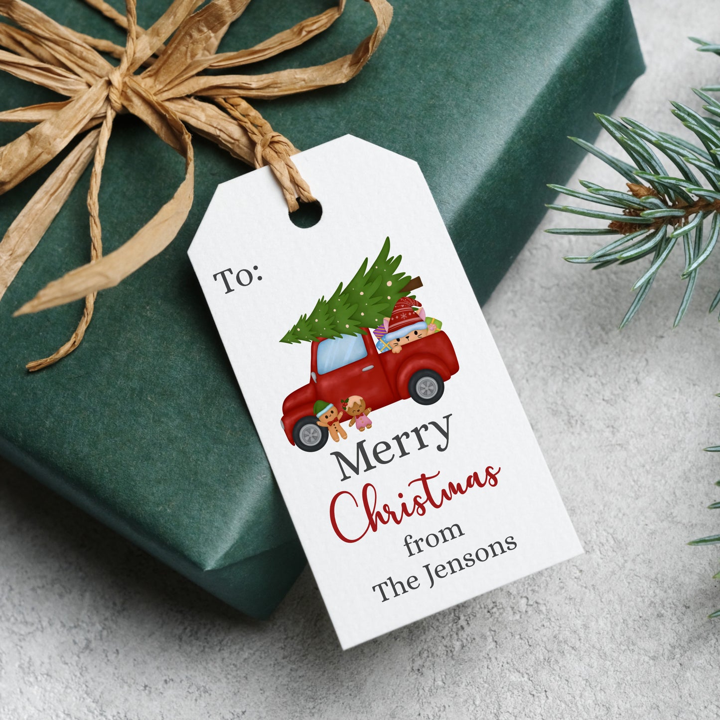 PERSONALISED PK10 TRUCK CHRISTMAS TAGS