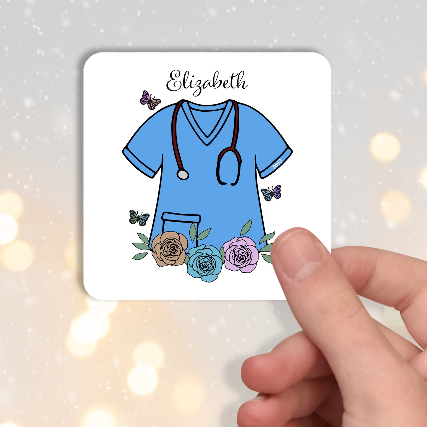 PERSONALISED NURSE MUG AND COASTER MG042