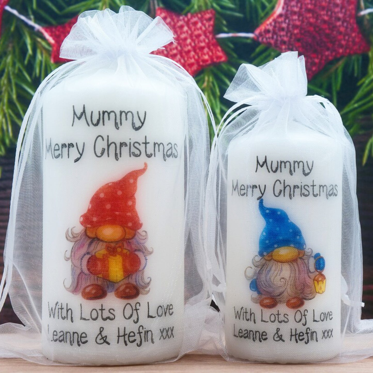 PERSONALISED CHRISTMAS GONK CANDLE