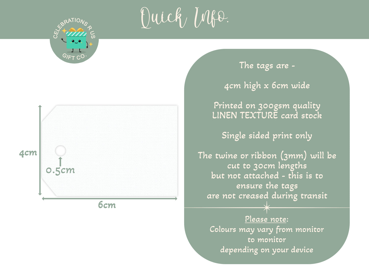 PERSONALISED PK15 BABY SHOWER RAINBOW TAGS T013