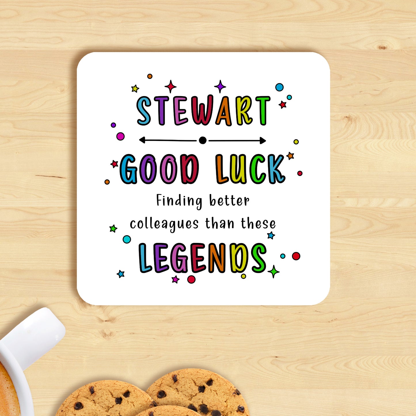 PERSONALISED LEGEND COLLEAGUES MUG & COASTER - MG119