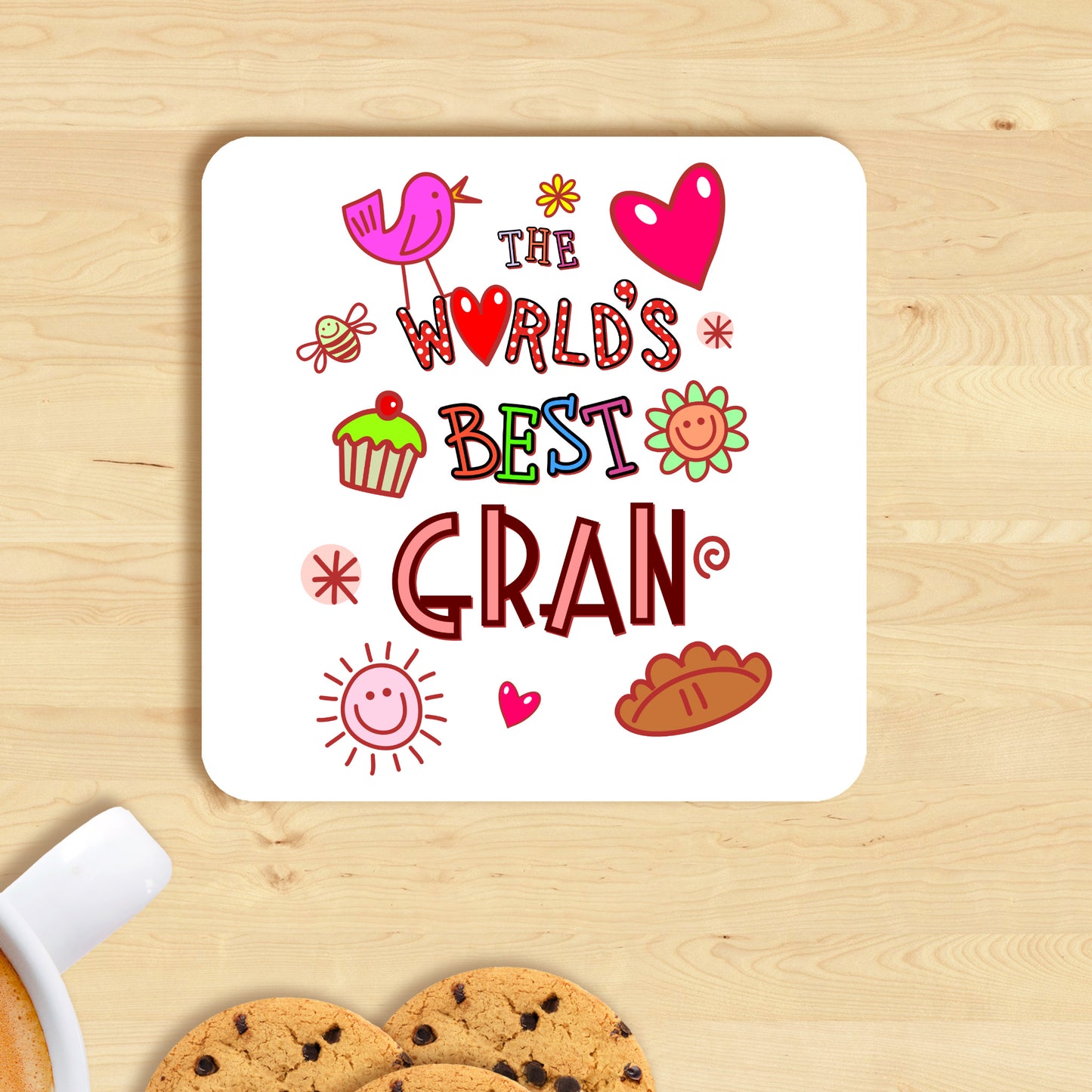 WORLD'S BEST GRAN MUG AND COASTER - MG53