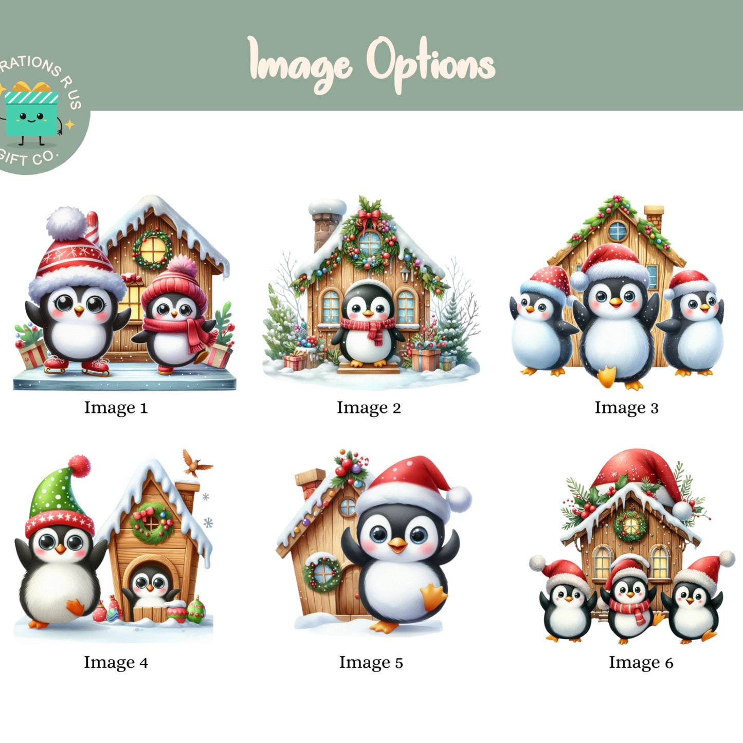 PERSONALISED PENGUIN CHRISTMAS CANDLE