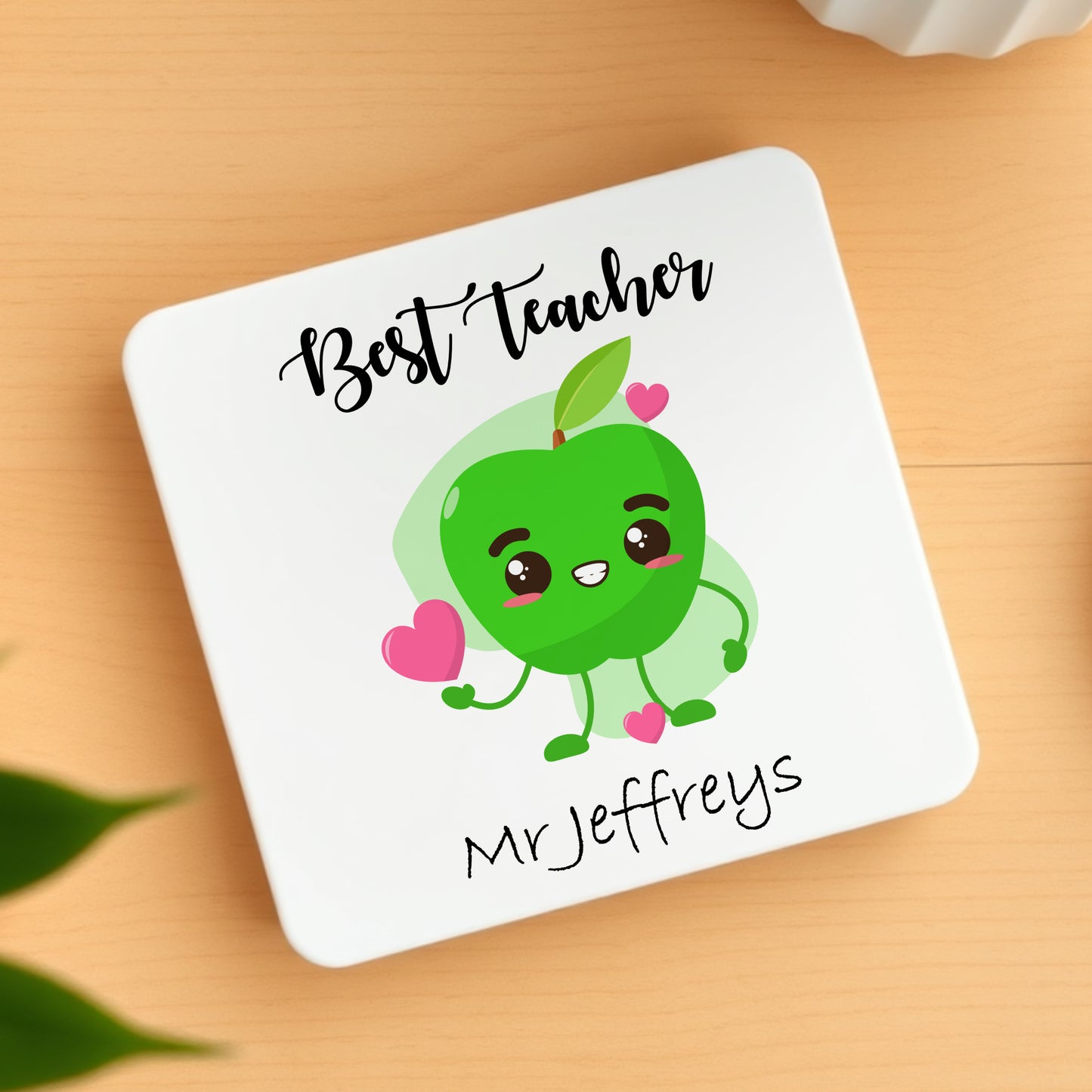PERSONALISED BEST TEACHER COASTER MG031
