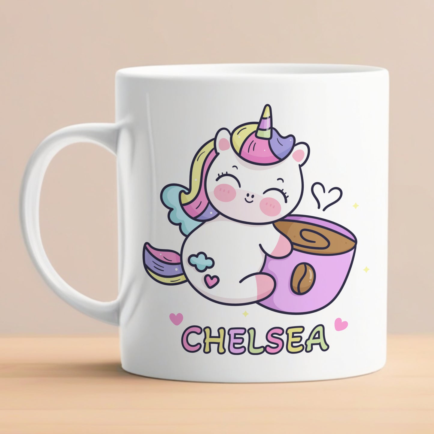 PERSONALISED PASTEL UNICORN MUG MG045