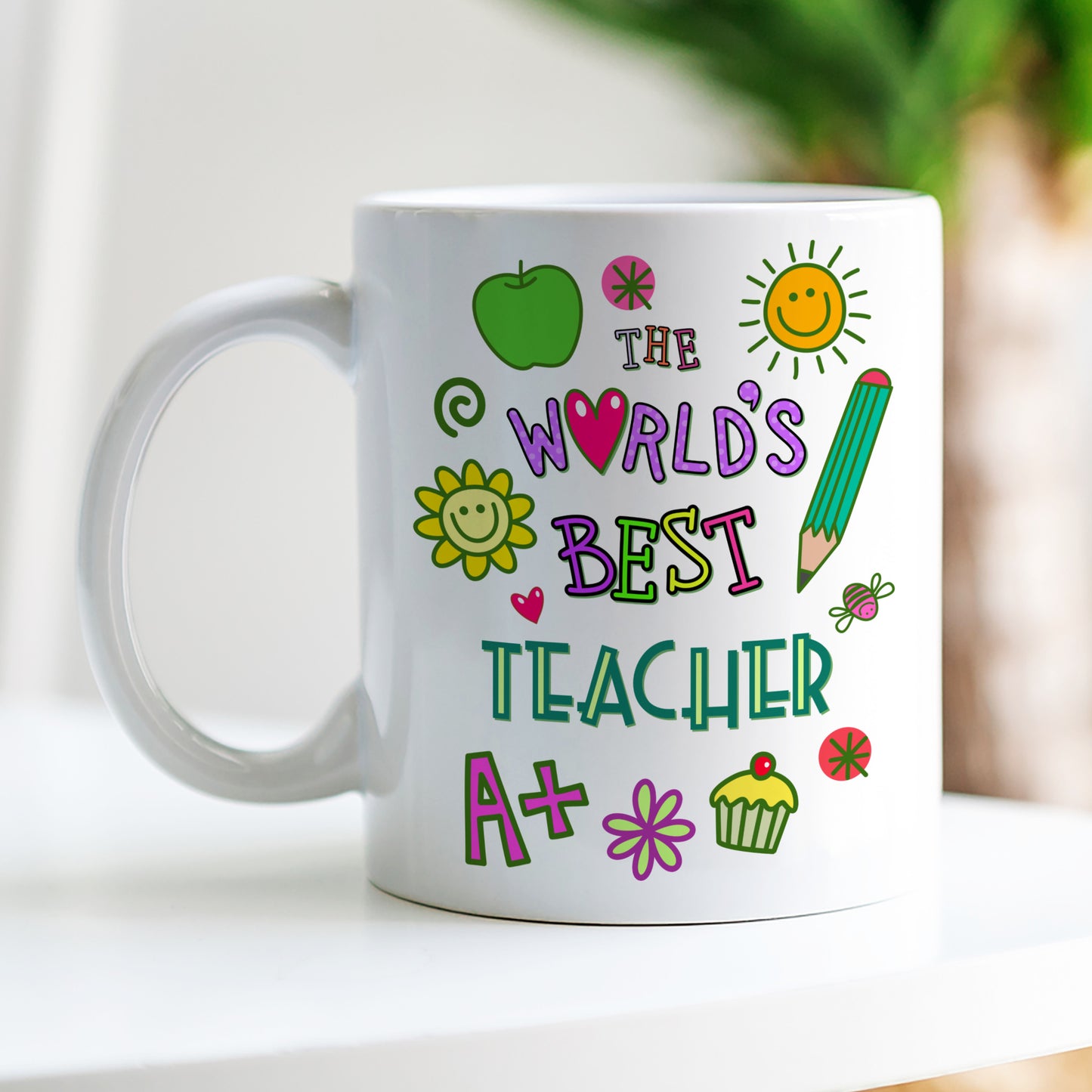 WORLD'S BEST TEACHER MUG AND COASTER - MG032