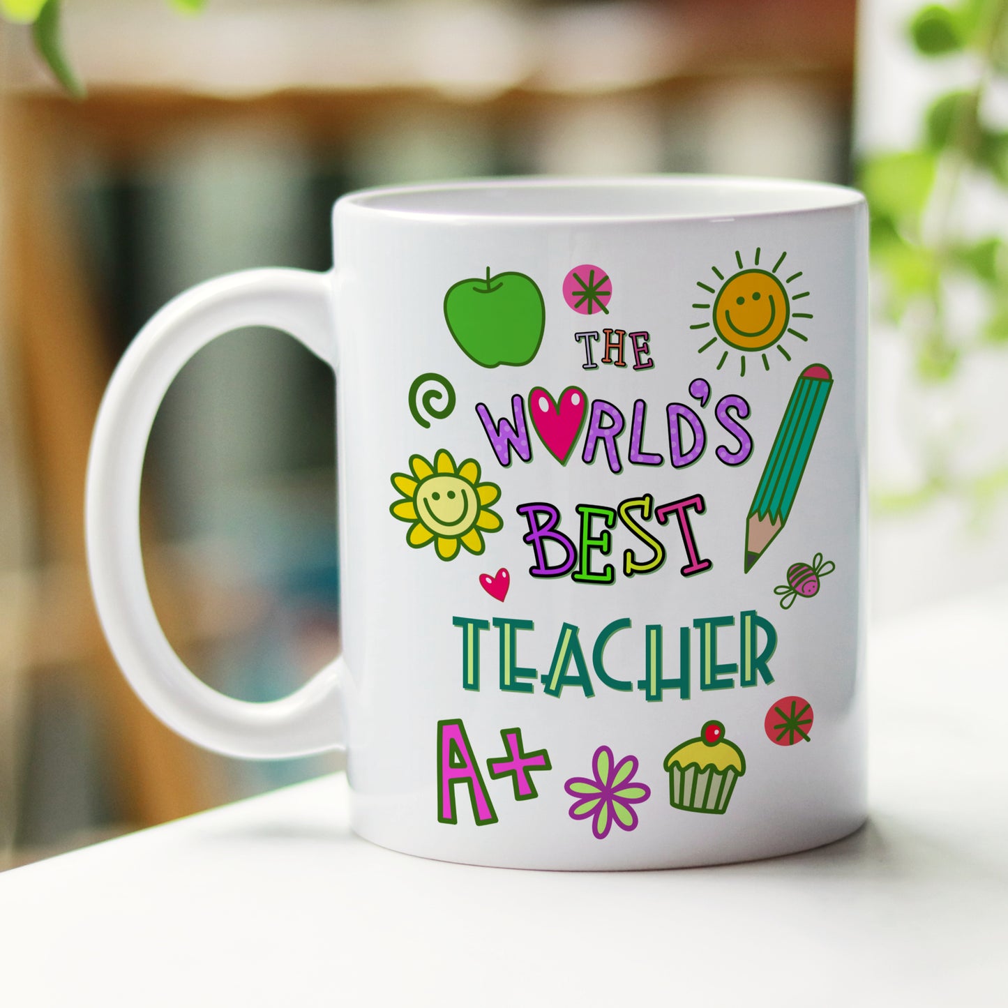 WORLD'S BEST TEACHER MUG AND COASTER - MG032