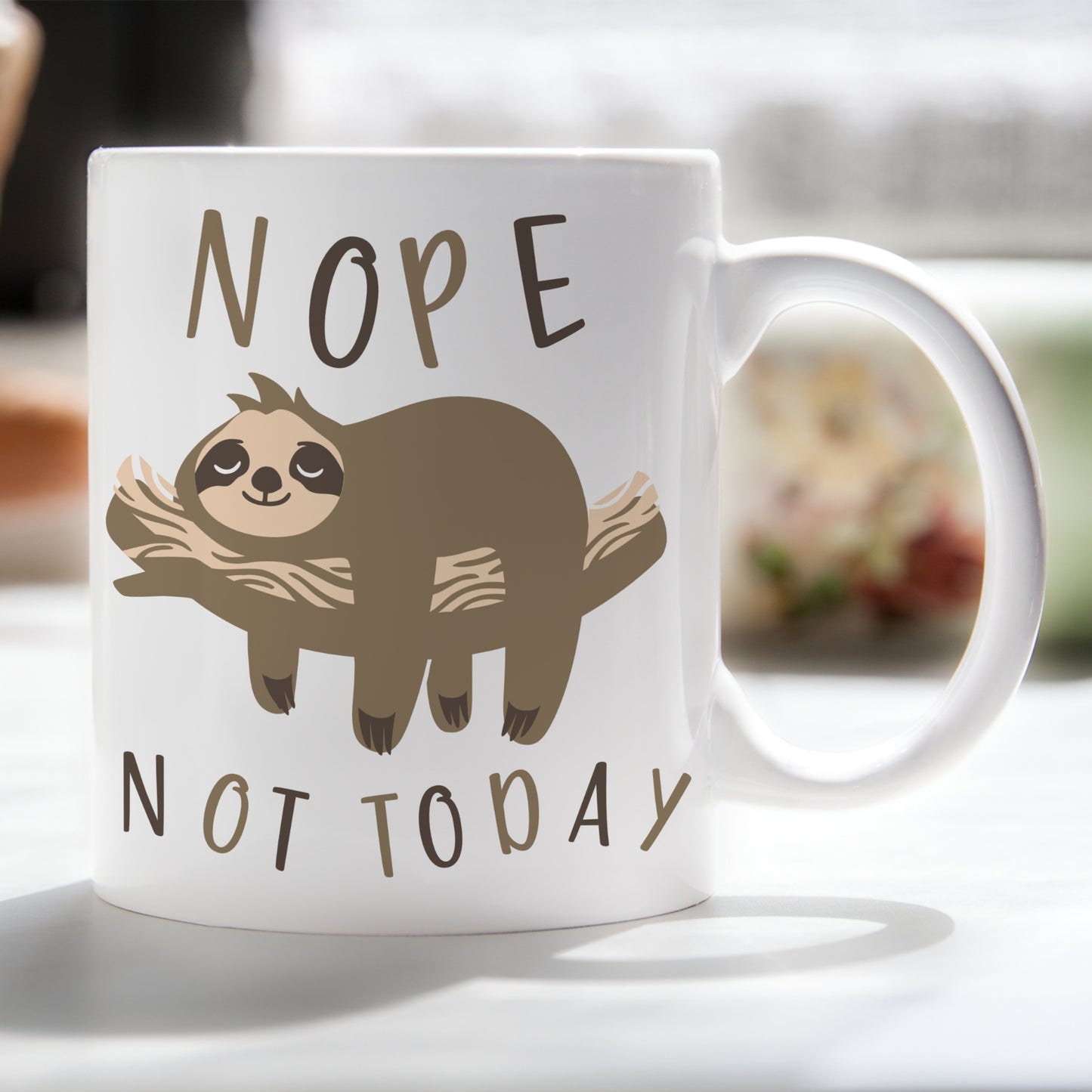 NOPE, NOT TODAY SLOTH MUG - MG064
