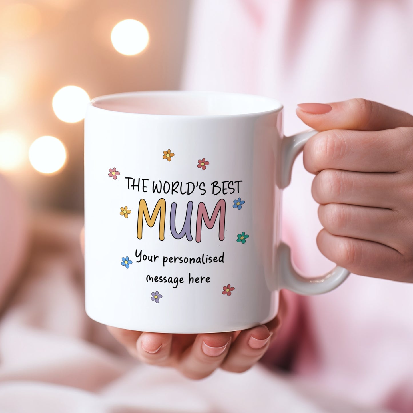 PERSONALISED WORLD'S BEST MUM MUG AND COASTER MG070