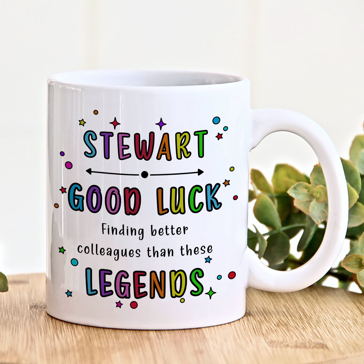 PERSONALISED LEGEND COLLEAGUES MUG & COASTER - MG119