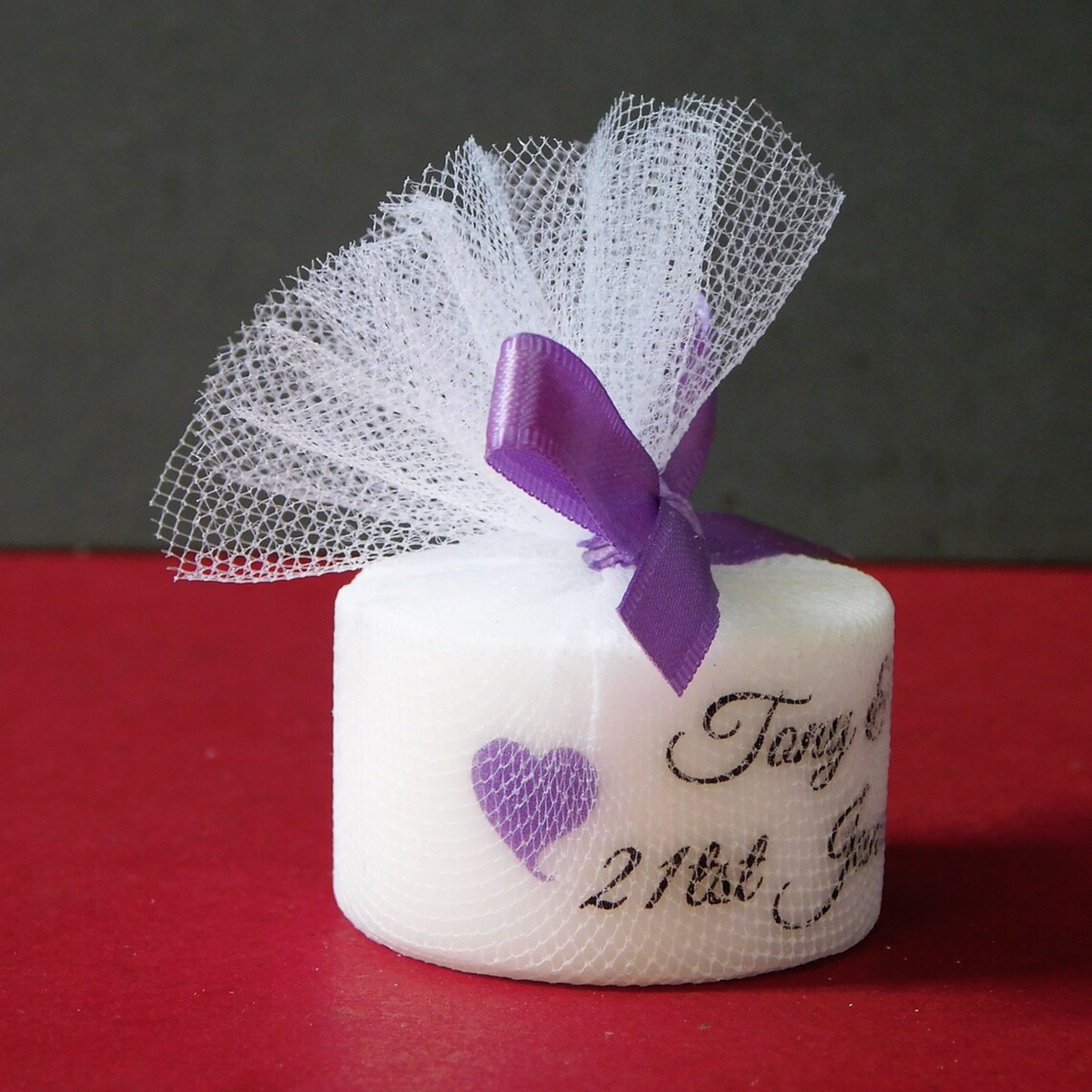 PERSONALISED PK10 TEALIGHT WEDDING FAVOURS TL001