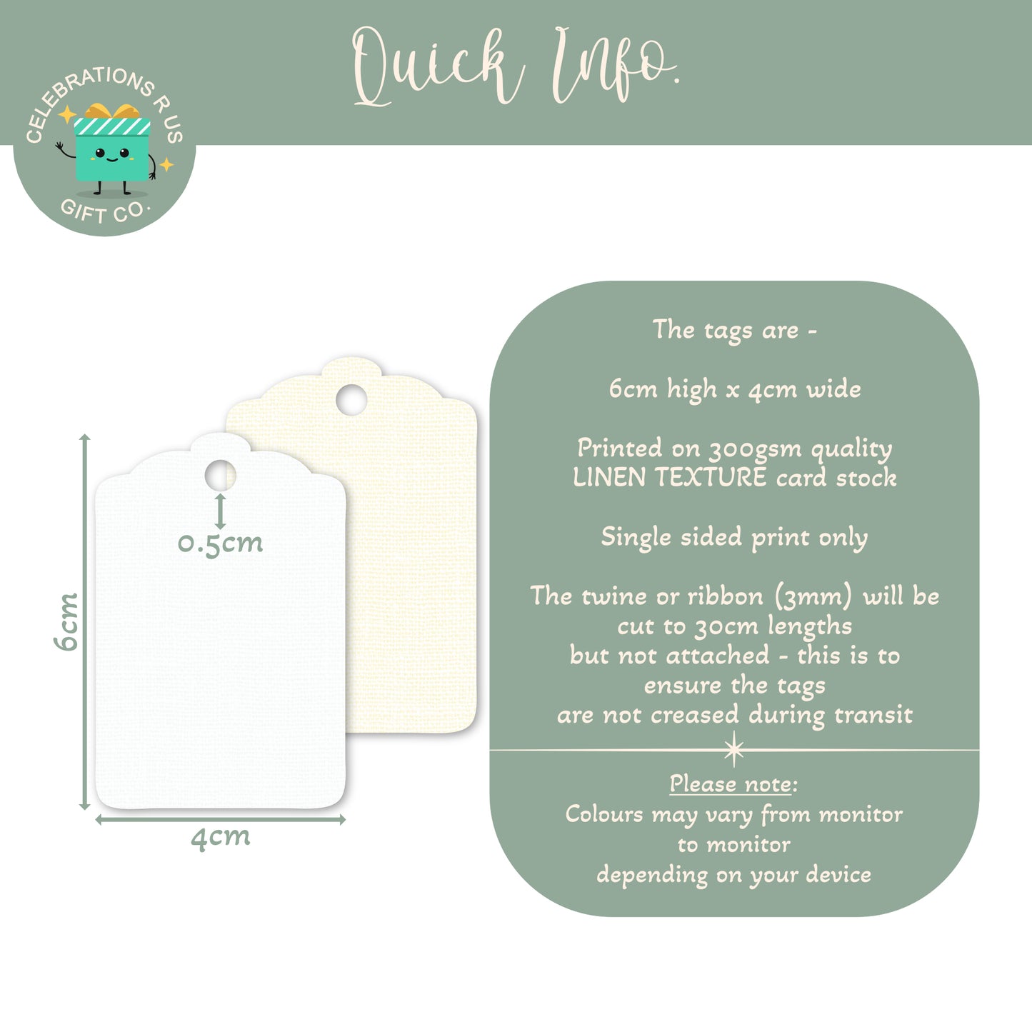 PERSONALISED BOHO RAINBOW BABY SHOWER TAGS (PK15)