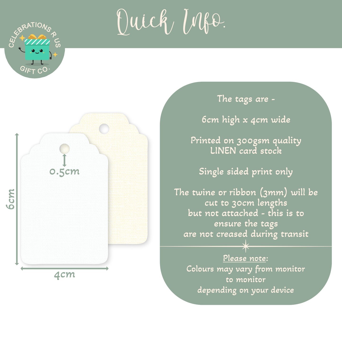 PERSONALISED KEY TO HAPPINESS TAGS PK15