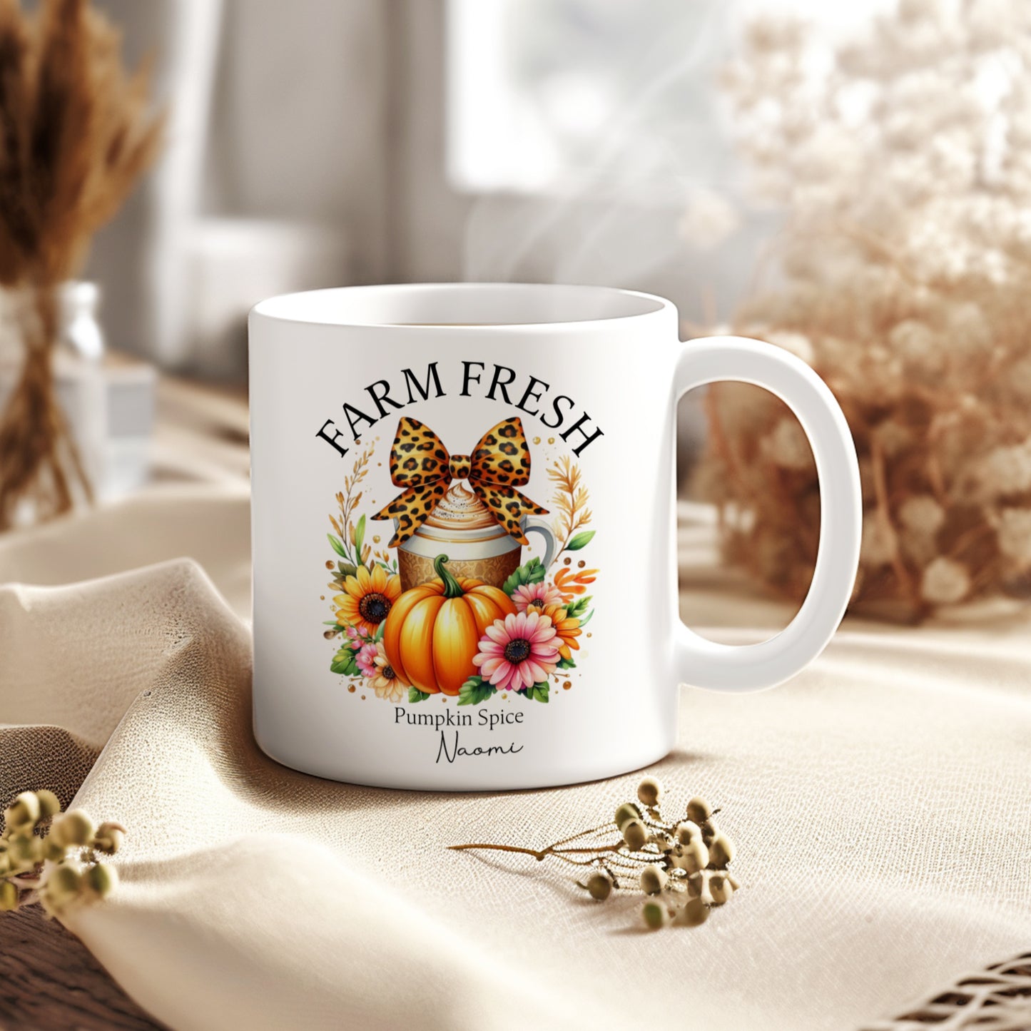PERSONALISED PUMPKIN SPICE AUTUMN MUG MG076