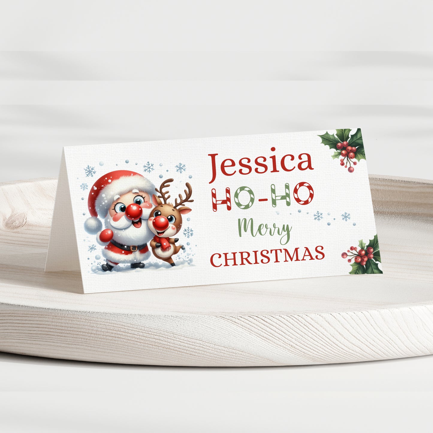CUSTOM CHRISTMAS PLACE CARDS