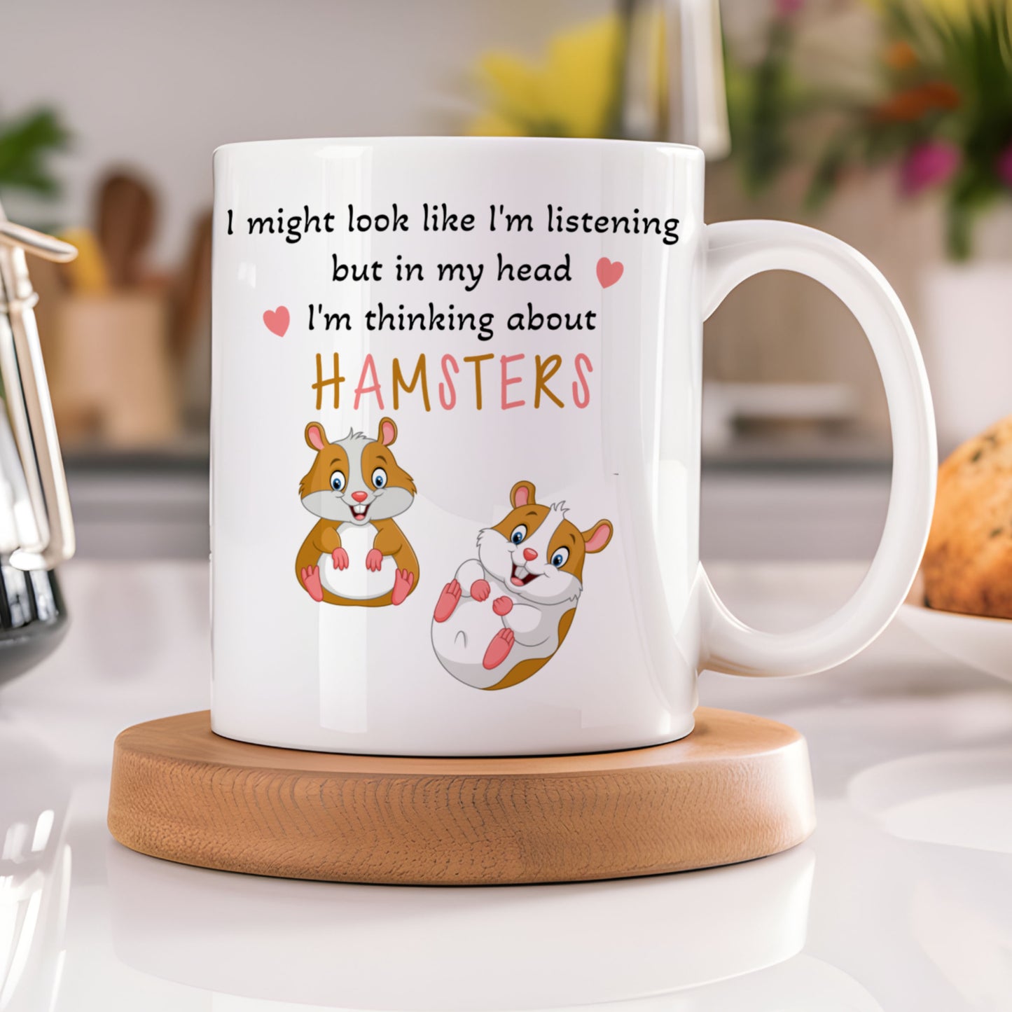 I'M THINKING ABOUT HAMSTERS MUG