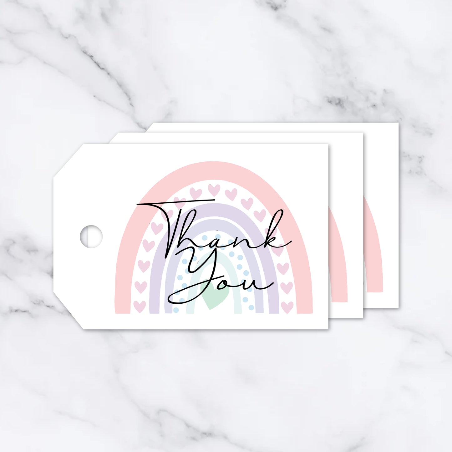RAINBOW PK15 THANK YOU TAGS T045