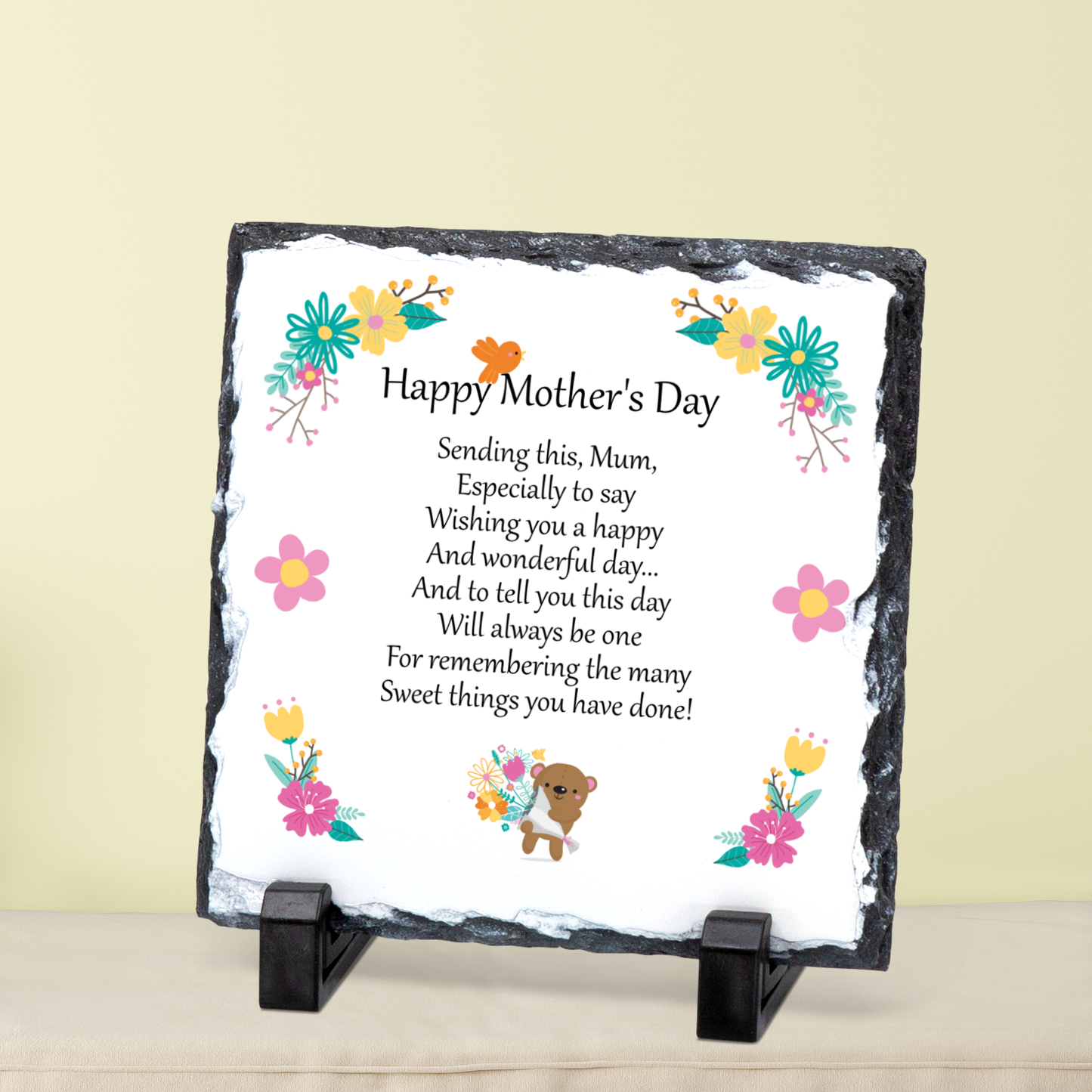 MOTHER'S DAY / BIRTHDAY SLATE 19CM X 19CM