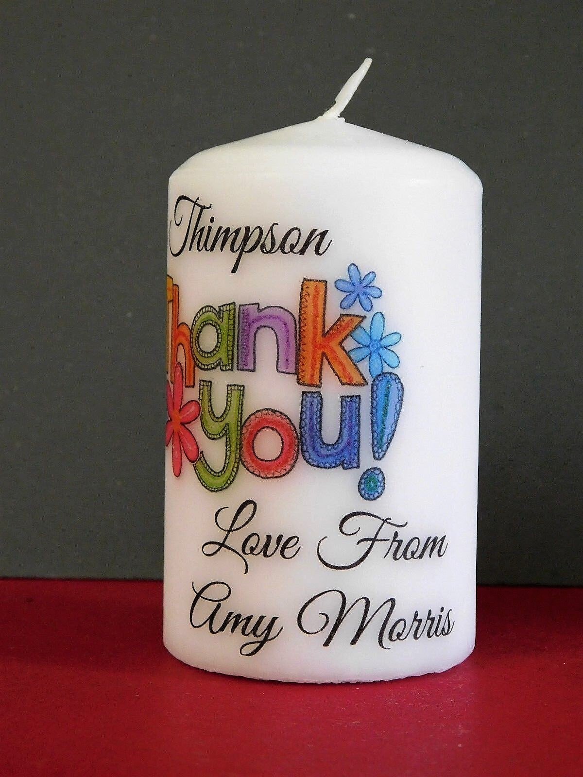 PERSONALISED THANK YOU TEACHER CANDLES
