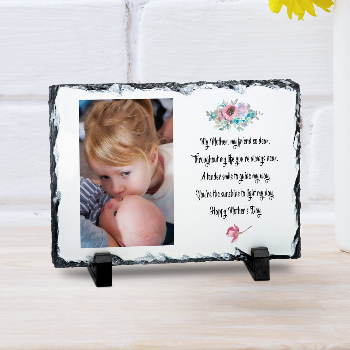 PERSONALISED MOTHER'S DAY POEM SLATE 15CM X 20CM