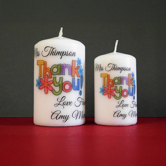 CUSTOM THANK YOU CANDLE