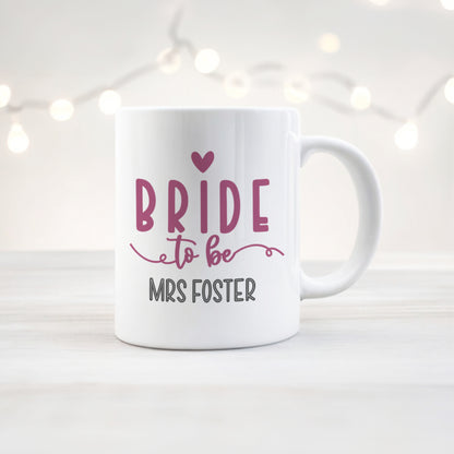 PERSONALISED BRIDE TO BE MUG MG006