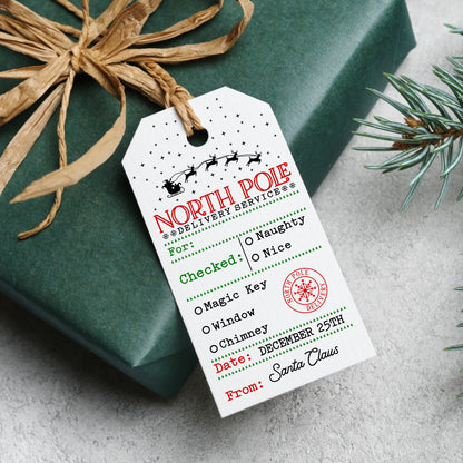 10 CHRISTMAS DELIVERY SERVICE GIFT TAGS T067