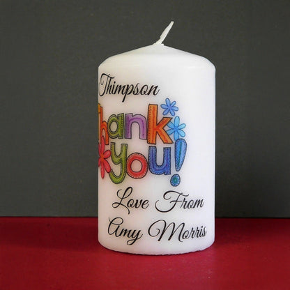 CUSTOM THANK YOU CANDLE