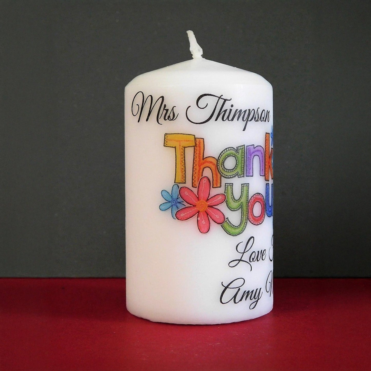 CUSTOM THANK YOU CANDLE