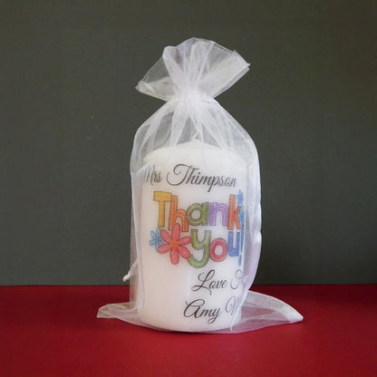CUSTOM THANK YOU CANDLE