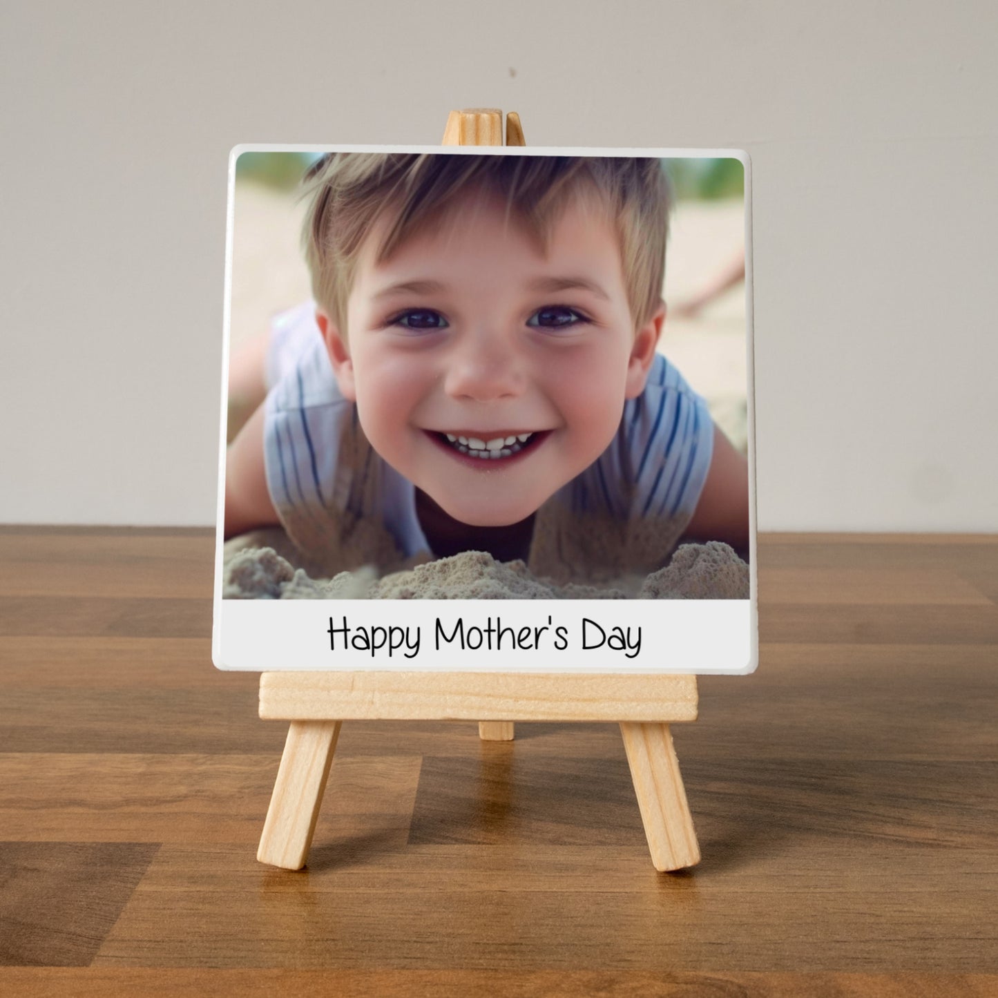 MOTHERS DAY PHOTO CERAMIC PLAQUE WITH EASEL
