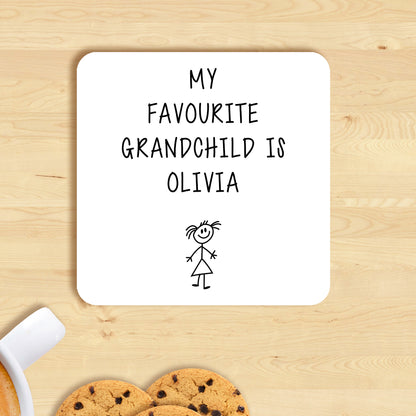 PERSONALISED "MY FAVOURITE GRANDCHILD IS" MUG MG022