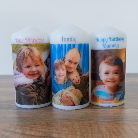 PERSONALISED PHOTO CANDLE