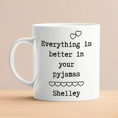 PERSONALISED "PYJAMAS" MUG MG090