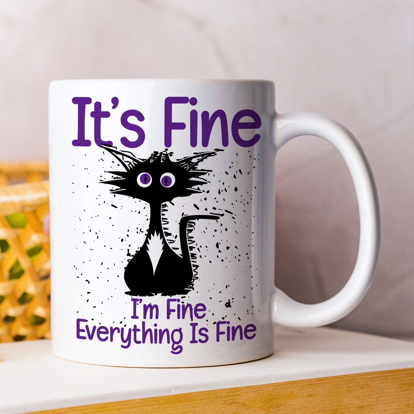 IT'S FINE CAT MUG MG017