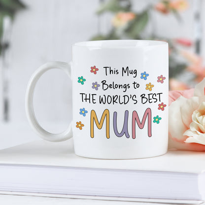 PERSONALISED WORLD'S BEST MUM MUG AND COASTER MG070