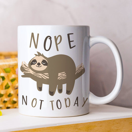 NOPE, NOT TODAY SLOTH MUG - MG064