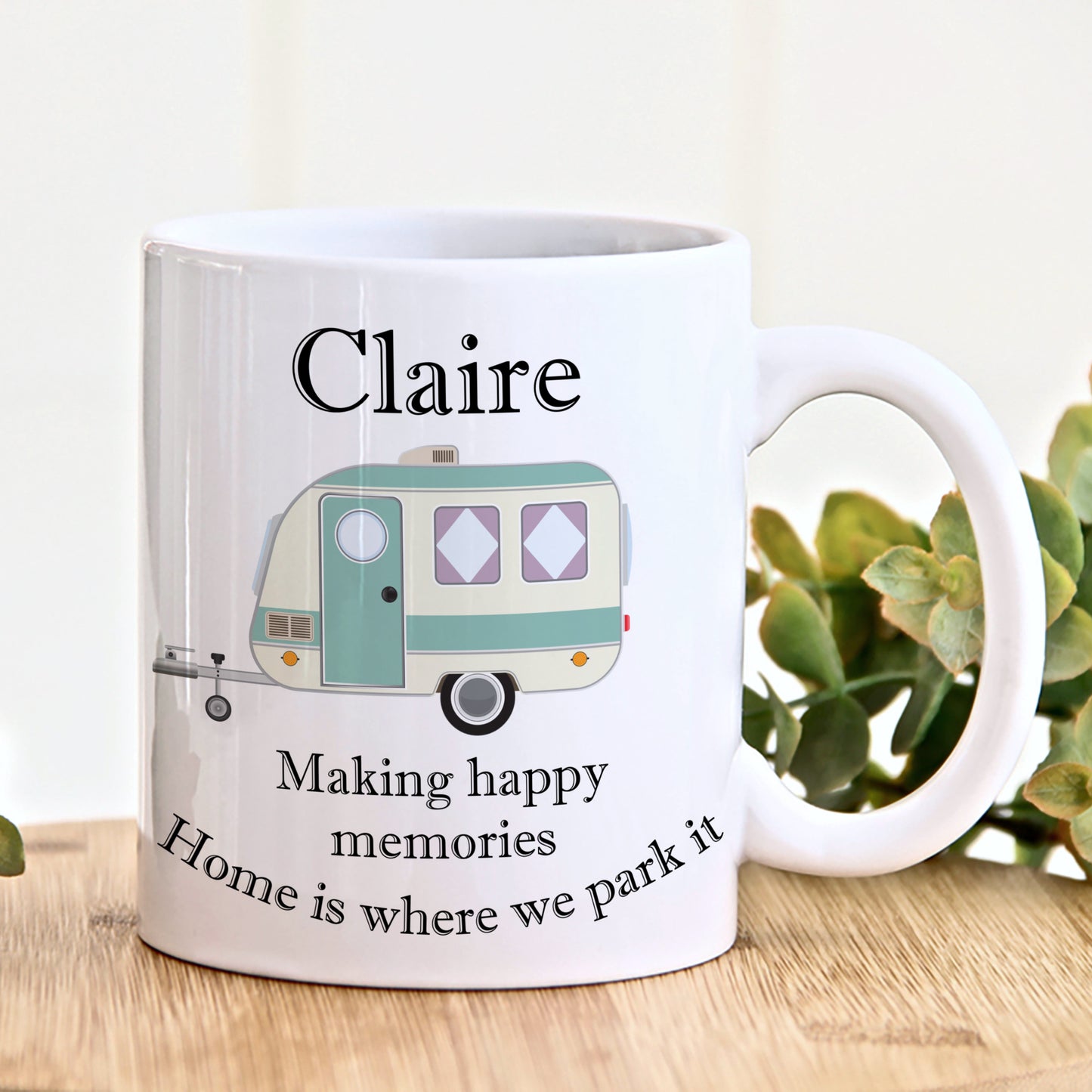 PERSONALISED CARAVAN MUG (6 COLOURS) MG010