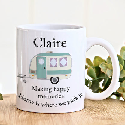 PERSONALISED CARAVAN MUG (6 COLOURS) MG010