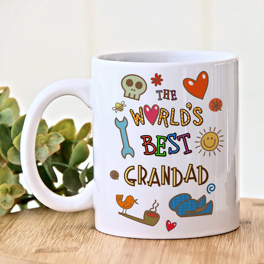 COLOURFUL WORLD'S BEST GRANDAD MUG MG018