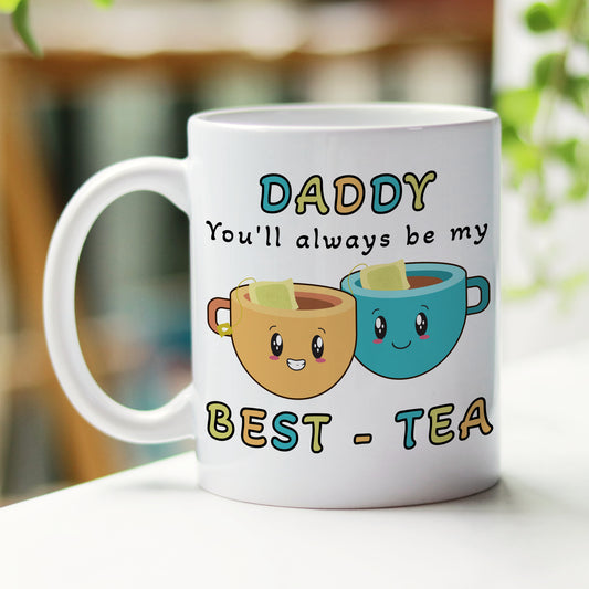 PERSONALISED BEST - TEA DADDY MUG AND COASTER - MG055