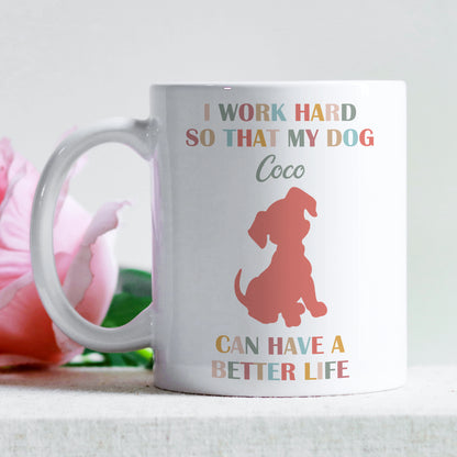 PERSONALISED DOG MUG AND COASTER - MG074