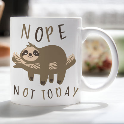 NOPE, NOT TODAY SLOTH MUG - MG064