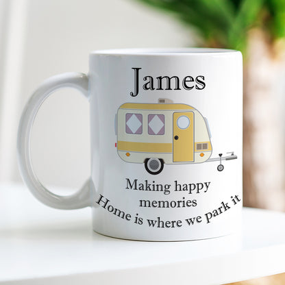PERSONALISED CARAVAN MUG (6 COLOURS) MG010