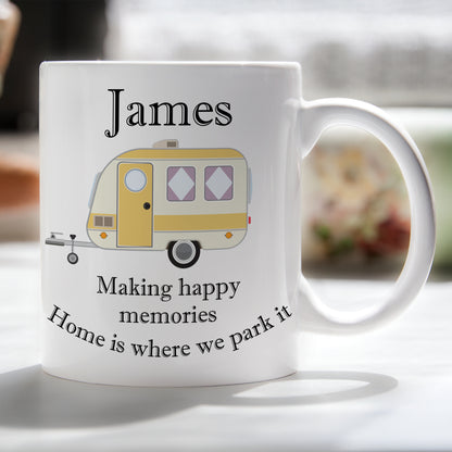PERSONALISED CARAVAN MUG (6 COLOURS) MG010