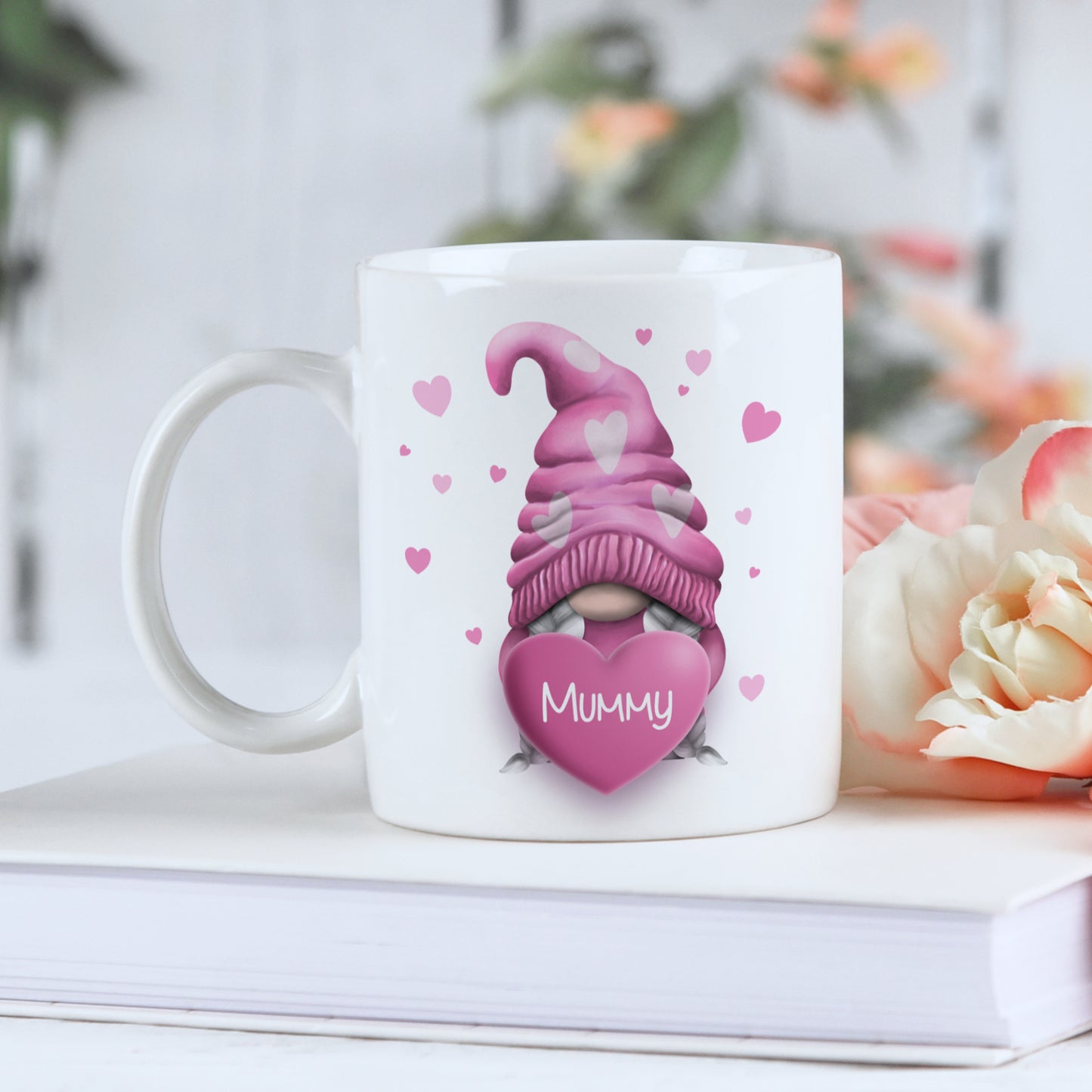 PERSONALISED PINK GONK MUG MG141